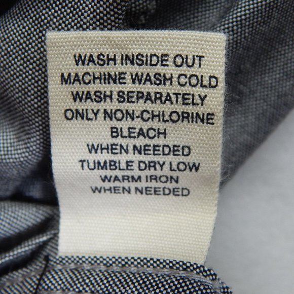 Long Sleeve Button Down Shirt Size M Mens Modern Amusement PacSun Gray - Picture 10 of 11